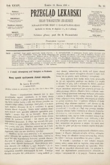 Przegląd Lekarski : organ Towarzystw Lekarskich Krakowskiego i Galicyjskiego. 1895, nr 12