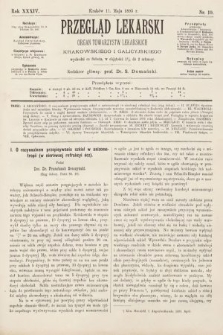 Przegląd Lekarski : organ Towarzystw Lekarskich Krakowskiego i Galicyjskiego. 1895, nr 19