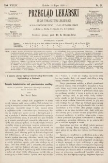 Przegląd Lekarski : organ Towarzystw Lekarskich Krakowskiego i Galicyjskiego. 1895, nr 28