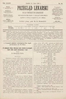 Przegląd Lekarski : organ Towarzystw Lekarskich Krakowskiego i Galicyjskiego. 1895, nr 29