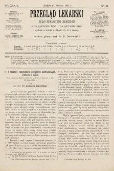 Przegląd Lekarski : organ Towarzystw Lekarskich Krakowskiego i Galicyjskiego. 1895, nr 34