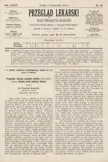 Przegląd Lekarski : organ Towarzystw Lekarskich Krakowskiego i Galicyjskiego. 1895, nr 40