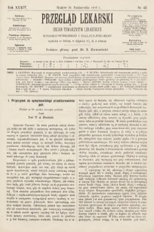 Przegląd Lekarski : organ Towarzystw Lekarskich Krakowskiego i Galicyjskiego. 1895, nr 43