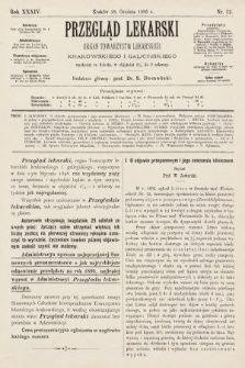Przegląd Lekarski : organ Towarzystw Lekarskich Krakowskiego i Galicyjskiego. 1895, nr 52
