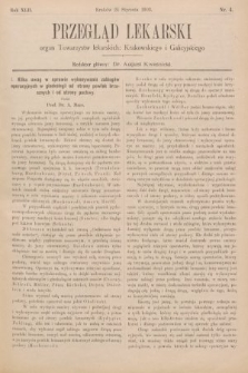 Przegląd Lekarski : organ Towarzystw lekarskich: Krakowskiego i Galicyjskiego. 1903, nr 4