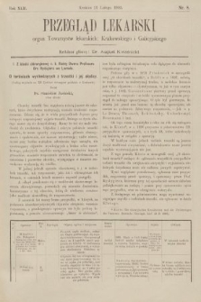 Przegląd Lekarski : organ Towarzystw lekarskich: Krakowskiego i Galicyjskiego. 1903, nr 8