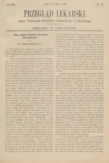 Przegląd Lekarski : organ Towarzystw lekarskich: Krakowskiego i Galicyjskiego. 1903, nr 13