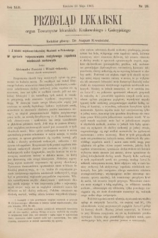 Przegląd Lekarski : organ Towarzystw lekarskich: Krakowskiego i Galicyjskiego. 1903, nr 20