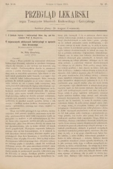 Przegląd Lekarski : organ Towarzystw lekarskich: Krakowskiego i Galicyjskiego. 1903, nr 27