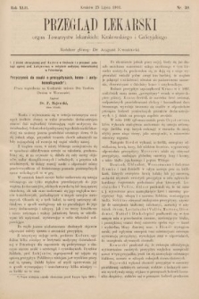 Przegląd Lekarski : organ Towarzystw lekarskich: Krakowskiego i Galicyjskiego. 1903, nr 30