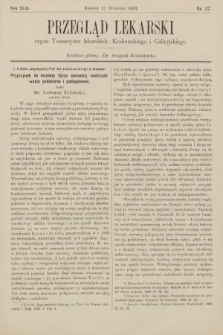 Przegląd Lekarski : organ Towarzystw lekarskich: Krakowskiego i Galicyjskiego. 1903, nr 37