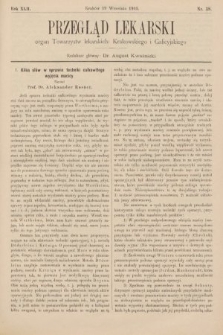 Przegląd Lekarski : organ Towarzystw lekarskich: Krakowskiego i Galicyjskiego. 1903, nr 38