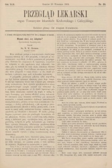 Przegląd Lekarski : organ Towarzystw lekarskich: Krakowskiego i Galicyjskiego. 1903, nr 39