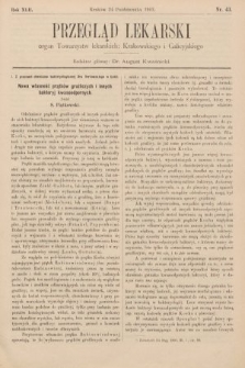 Przegląd Lekarski : organ Towarzystw lekarskich: Krakowskiego i Galicyjskiego. 1903, nr 43