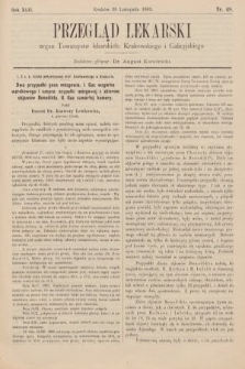 Przegląd Lekarski : organ Towarzystw lekarskich: Krakowskiego i Galicyjskiego. 1903, nr 48