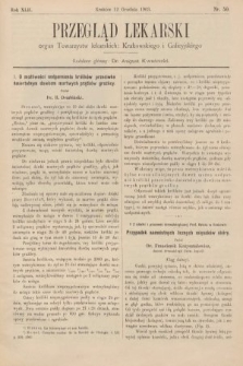 Przegląd Lekarski : organ Towarzystw lekarskich: Krakowskiego i Galicyjskiego. 1903, nr 50