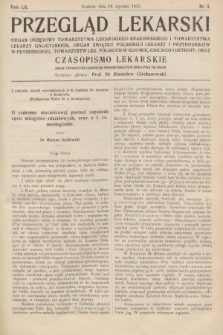 Przegląd Lekarski oraz Czasopismo Lekarskie. 1913, nr 3
