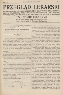Przegląd Lekarski oraz Czasopismo Lekarskie. 1913, nr 4