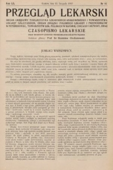 Przegląd Lekarski oraz Czasopismo Lekarskie. 1913, nr 46