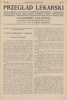 Przegląd Lekarski oraz Czasopismo Lekarskie. 1913, nr 48