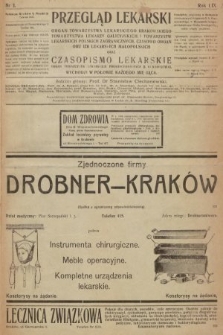 Przegląd Lekarski oraz Czasopismo Lekarskie. 1920, nr 1