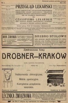 Przegląd Lekarski oraz Czasopismo Lekarskie. 1920, nr 4