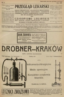 Przegląd Lekarski oraz Czasopismo Lekarskie. 1920, nr 9