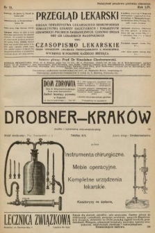 Przegląd Lekarski oraz Czasopismo Lekarskie. 1920, nr 10