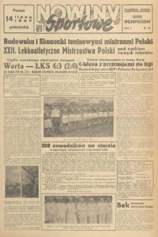 Nowiny Sportowe : tygodniowy dodatek „Głosu Wielkopolskiego”. 1947, nr 16