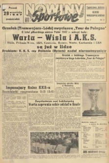 Nowiny Sportowe : tygodniowy dodatek „Głosu Wielkopolskiego”. 1947, nr 27