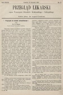 Przegląd Lekarski : organ Towarzystw lekarskich: Krakowskiego i Galicyjskiego. 1900, nr 2