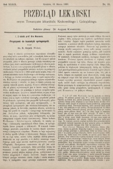 Przegląd Lekarski : organ Towarzystw lekarskich: Krakowskiego i Galicyjskiego. 1900, nr 13