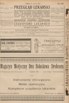 Przegląd Lekarski oraz Czasopismo Lekarskie. 1918, nr 11