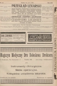 Przegląd Lekarski oraz Czasopismo Lekarskie. 1918, nr 13