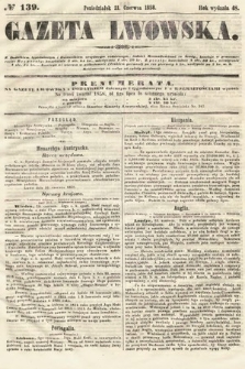Gazeta Lwowska. 1858, nr 139