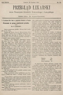 Przegląd Lekarski : organ Towarzystw lekarskich: Krakowskiego i Galicyjskiego. 1900, nr 51