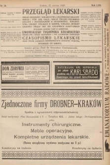 Przegląd Lekarski oraz Czasopismo Lekarskie. 1918, nr 24