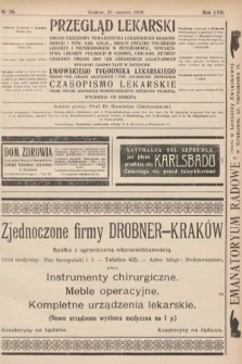 Przegląd Lekarski oraz Czasopismo Lekarskie. 1918, nr 26
