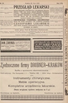 Przegląd Lekarski oraz Czasopismo Lekarskie. 1918, nr 29