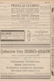 Przegląd Lekarski oraz Czasopismo Lekarskie. 1918, nr 39