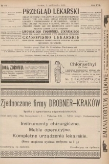 Przegląd Lekarski oraz Czasopismo Lekarskie. 1918, nr 40