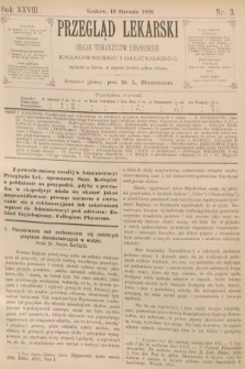 Przegląd Lekarski : organ Towarzystw Lekarskich Krakowskiego i Galicyjskiego. 1889, nr 3