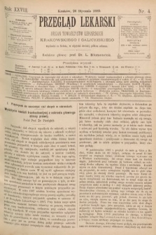 Przegląd Lekarski : organ Towarzystw Lekarskich Krakowskiego i Galicyjskiego. 1889, nr 4