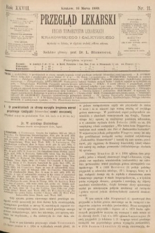 Przegląd Lekarski : organ Towarzystw Lekarskich Krakowskiego i Galicyjskiego. 1889, nr 11