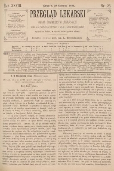 Przegląd Lekarski : organ Towarzystw Lekarskich Krakowskiego i Galicyjskiego. 1889, nr 26