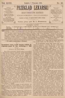 Przegląd Lekarski : organ Towarzystw Lekarskich Krakowskiego i Galicyjskiego. 1889, nr 36