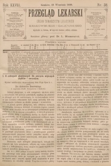 Przegląd Lekarski : organ Towarzystw Lekarskich Krakowskiego i Galicyjskiego. 1889, nr 38