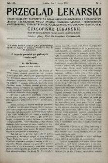 Przegląd Lekarski oraz Czasopismo Lekarskie. 1914, nr 6