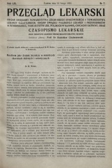 Przegląd Lekarski oraz Czasopismo Lekarskie. 1914, nr 7