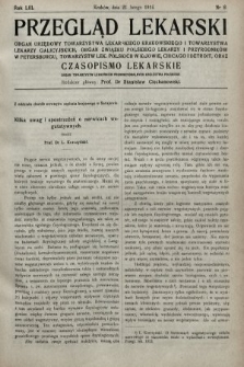 Przegląd Lekarski oraz Czasopismo Lekarskie. 1914, nr 8